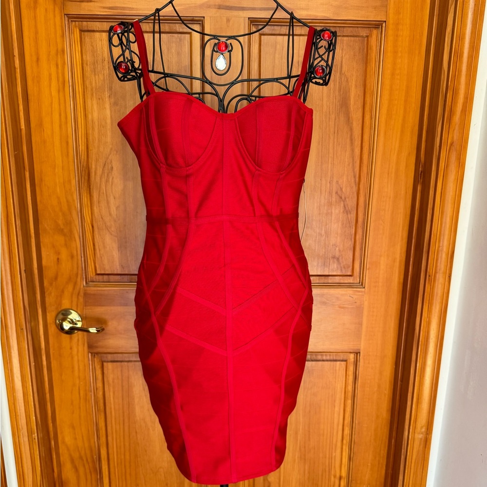 NWT Haute Monde Dress, Size Medium, Red